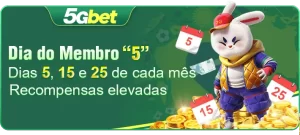 Dia do Membro “5” Dias 5, 15 e 25 de cada mês Recompensas elevadas